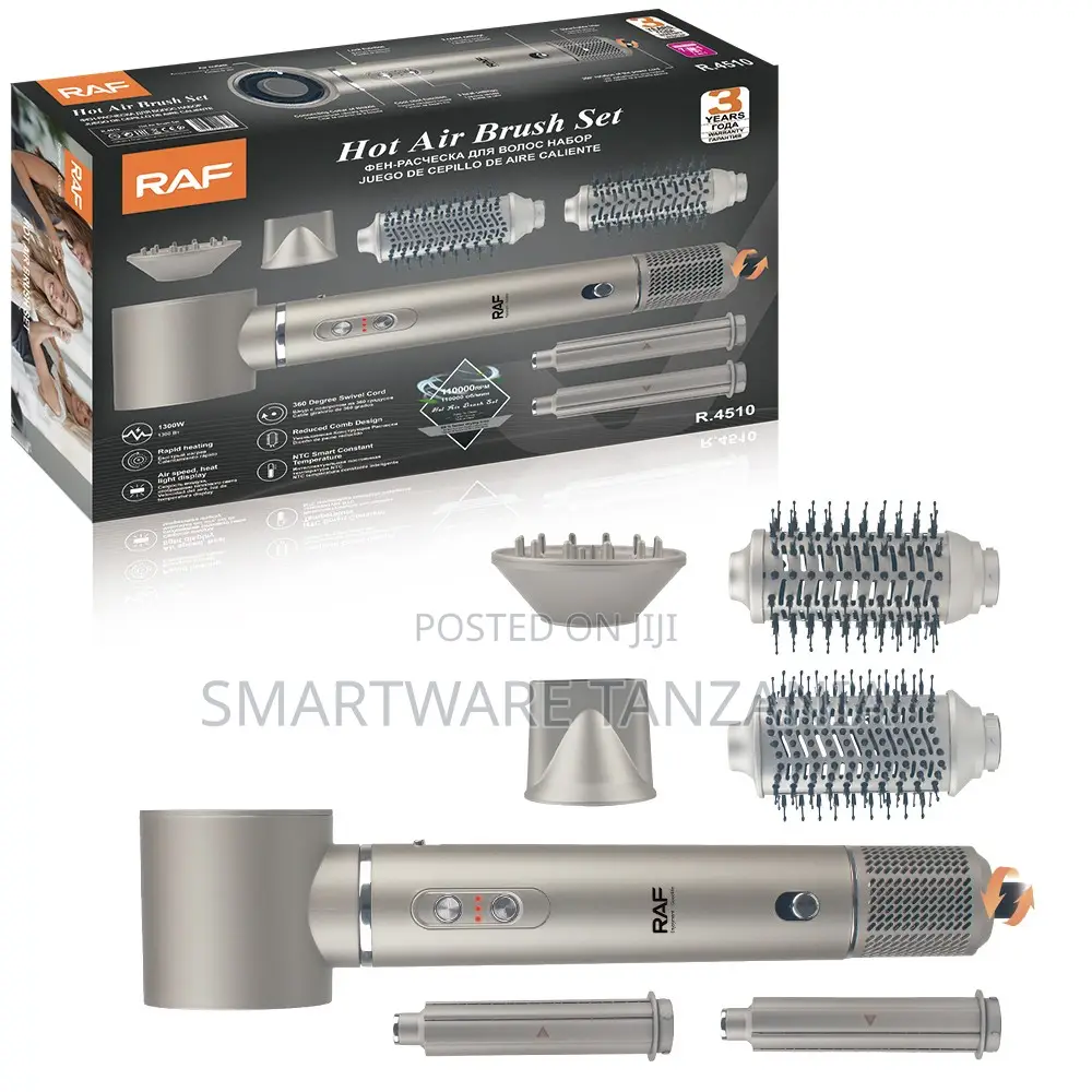 Raf Hot Air Brush Set R.4510 - Multi-Attachment Hair Styler