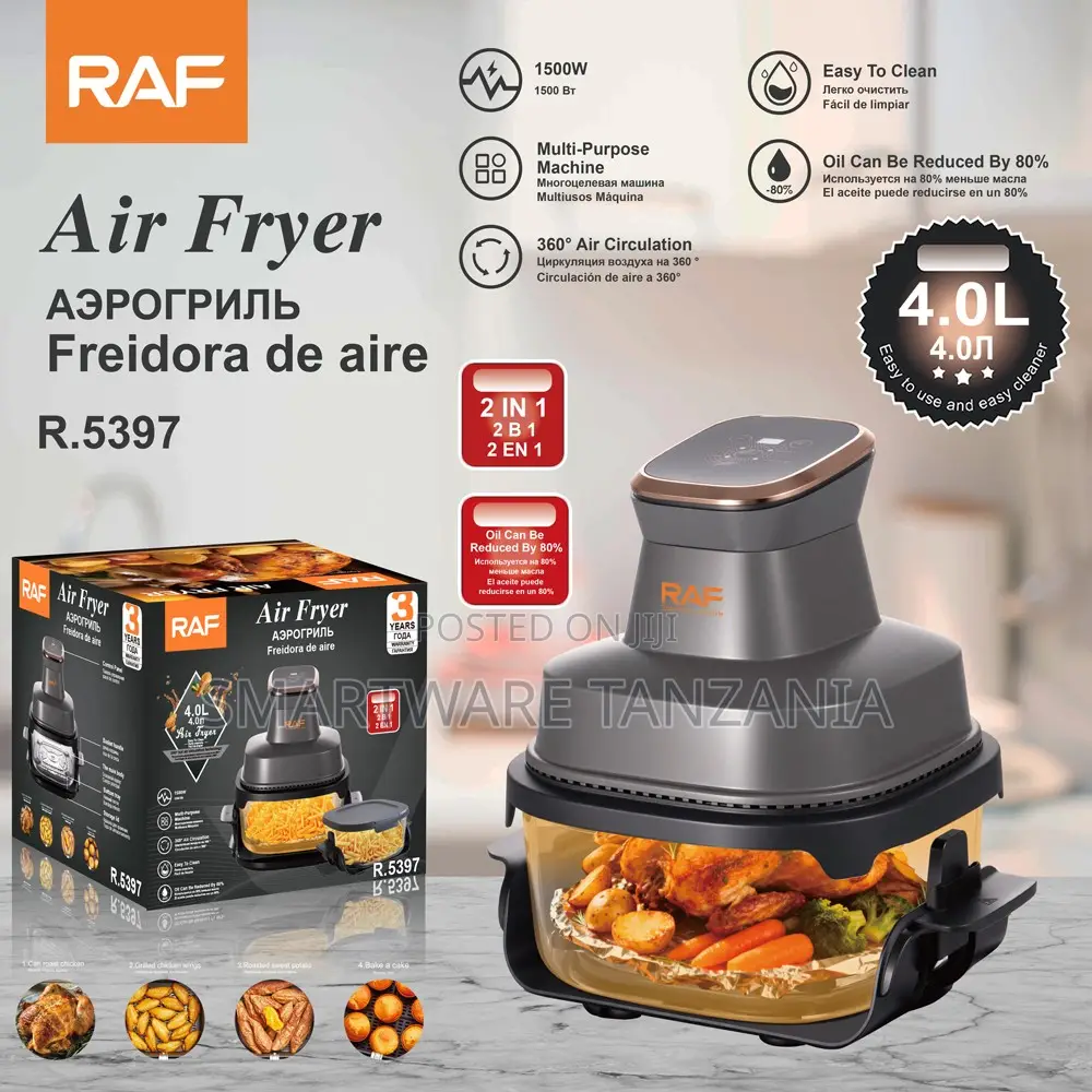 Raf Air Fryer R.5397 - 4l Multi-function Oil-free Cooker