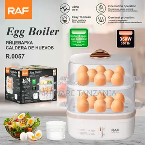 Raf R.0057 Egg Boiler 350w 16 Eggs Capacity Auto Shut Off White