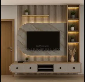 Curved Shaped Tv Unit