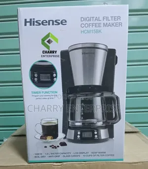 Hisense Digital Coffee Maker 1000w 1.5l Water Capacity