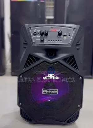 Aborder Portable Rechargeable Speaker Ya Matangazo Dj852 Wireless Mic