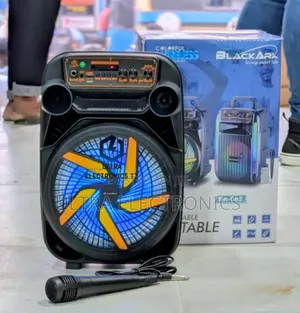 Blackark Portable Rechargeable Bluetooth Speaker With Wired Mic