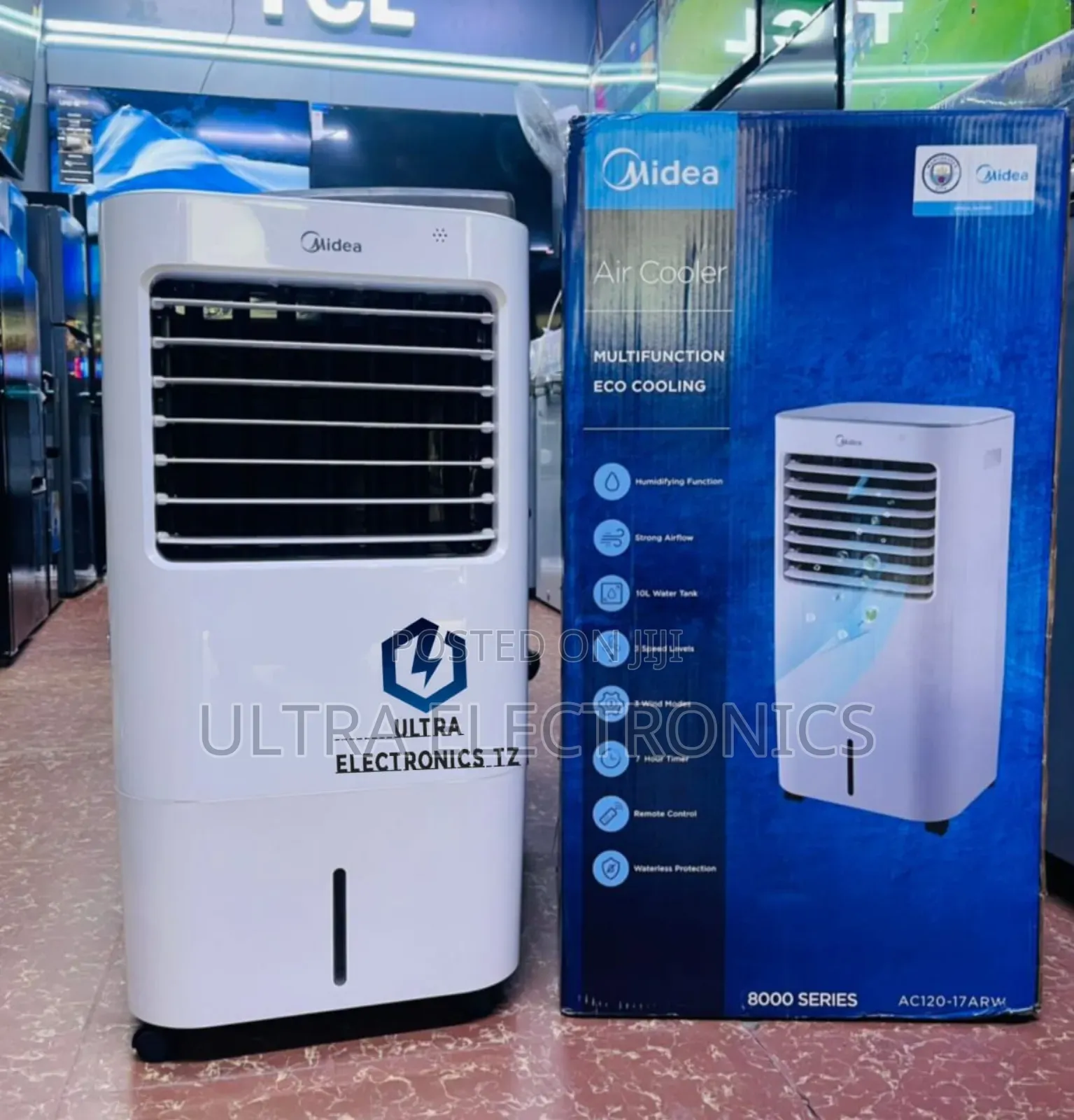 Midea Air Cooler 10l 
*Multifunction Eco Cooling
*3 Speed Levels