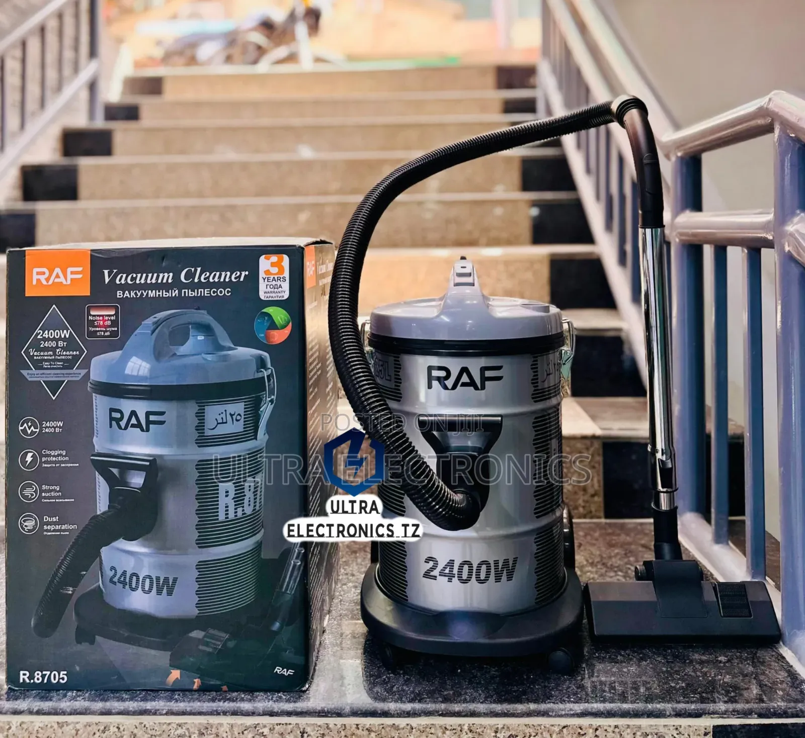 Powerful Raf Vacuum Cleaner Safisha Carpets N.K 25l Power 2400watts