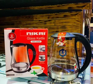 Original Nikai Glass Electric Kettle Model 323g Power: 1850-2200w 1.7l