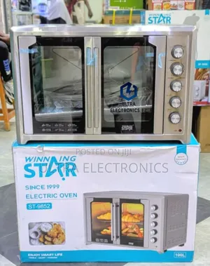 *.Winning Star Double Door Electric Oven 100l Bake, Roast, Grilll