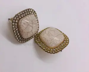Pair of White Ursula Earrings