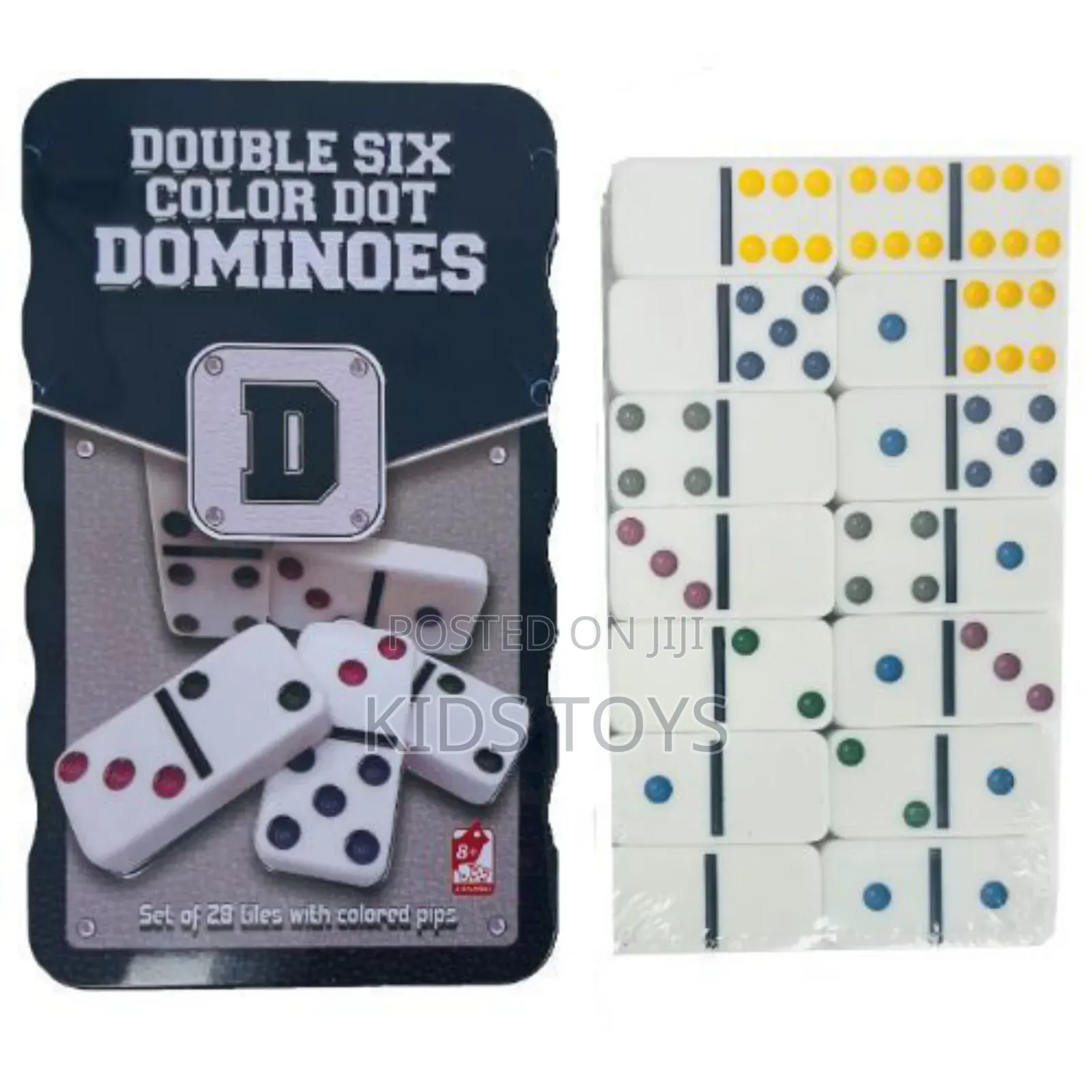 Double Six Color Dot Dominoes