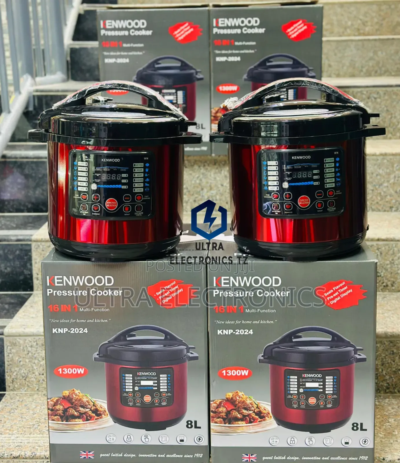 16 in 1 Kenwood Pressure Cooker Made in Uk 8l Digital Display
1300w