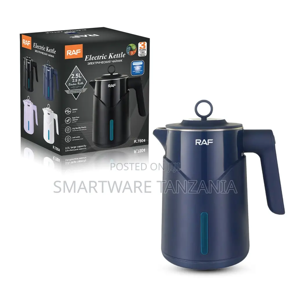 Raf R.7804 Electric Kettle 2.5l 2000w Bpa-free Plastic Navy Blue