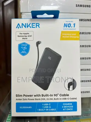 Anker Zolo Power Bank 10,000mah 22.5w