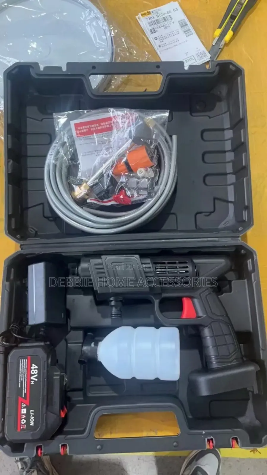 Cordless High-Pressure Washer-2 Batteries at 48w