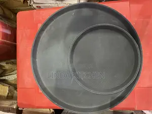 Plastic Serving Tray Non Slip, Round Cm 35