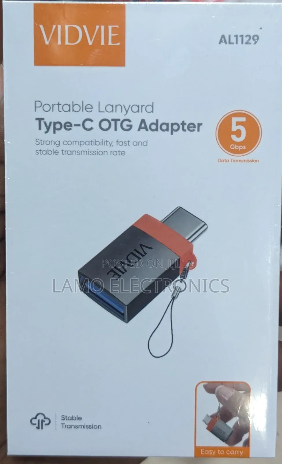 Vidvie Al1129 Portable Lanyard Type-C Otg Adapter