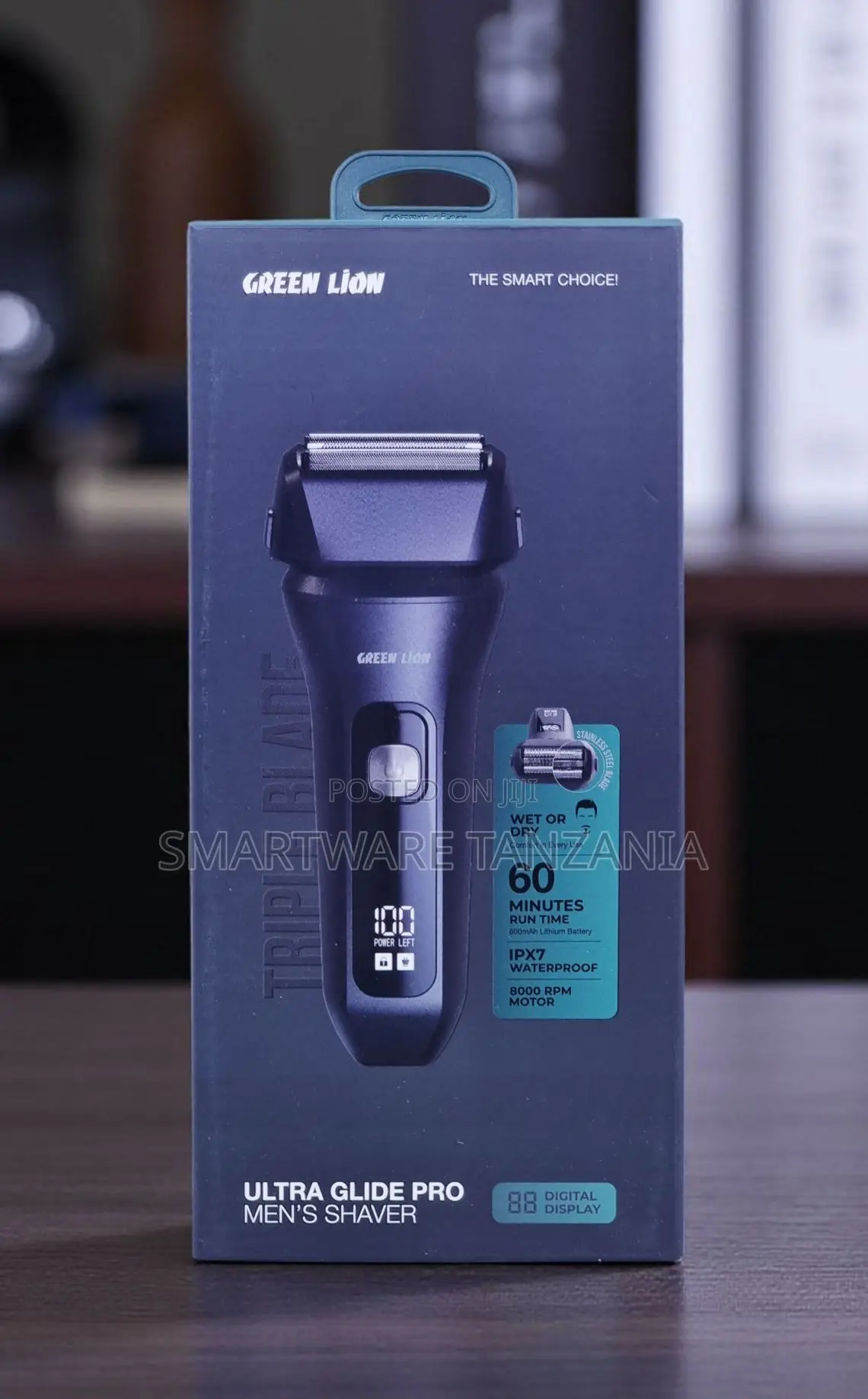 Green Lion Ultra Glide Pro Electric Shaver 60 Min Waterproof Ipx7