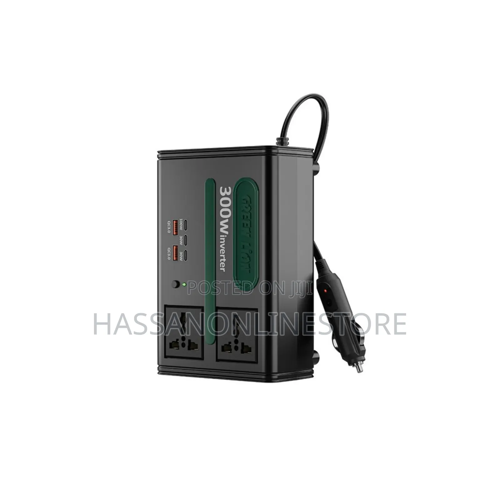 Green Lion Gc-300 Car Inverter 7-in-1 Multi-Port With Dc to Ac