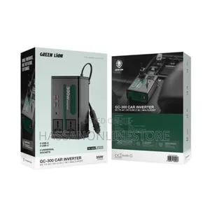 Green Lion Gc-300 Car Inverter 7-in-1 Multi-Port With Dc to Ac