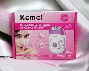 Kemei Rechargeable Lady Epilator Shaver Ms Charging 2-speed Usb
