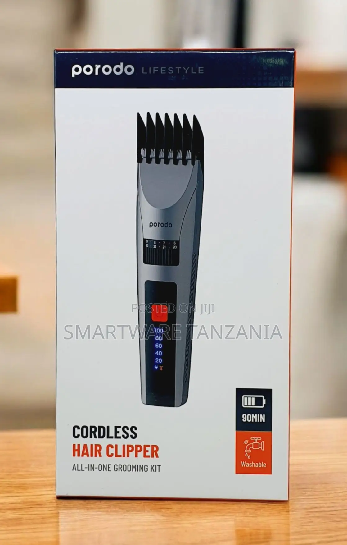 Porodo Cordless Hair Clipper 90 Min Washable All-in-One Grooming