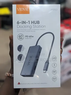 Vidvie Hsb01 6 in 1 Type-C Docking Station