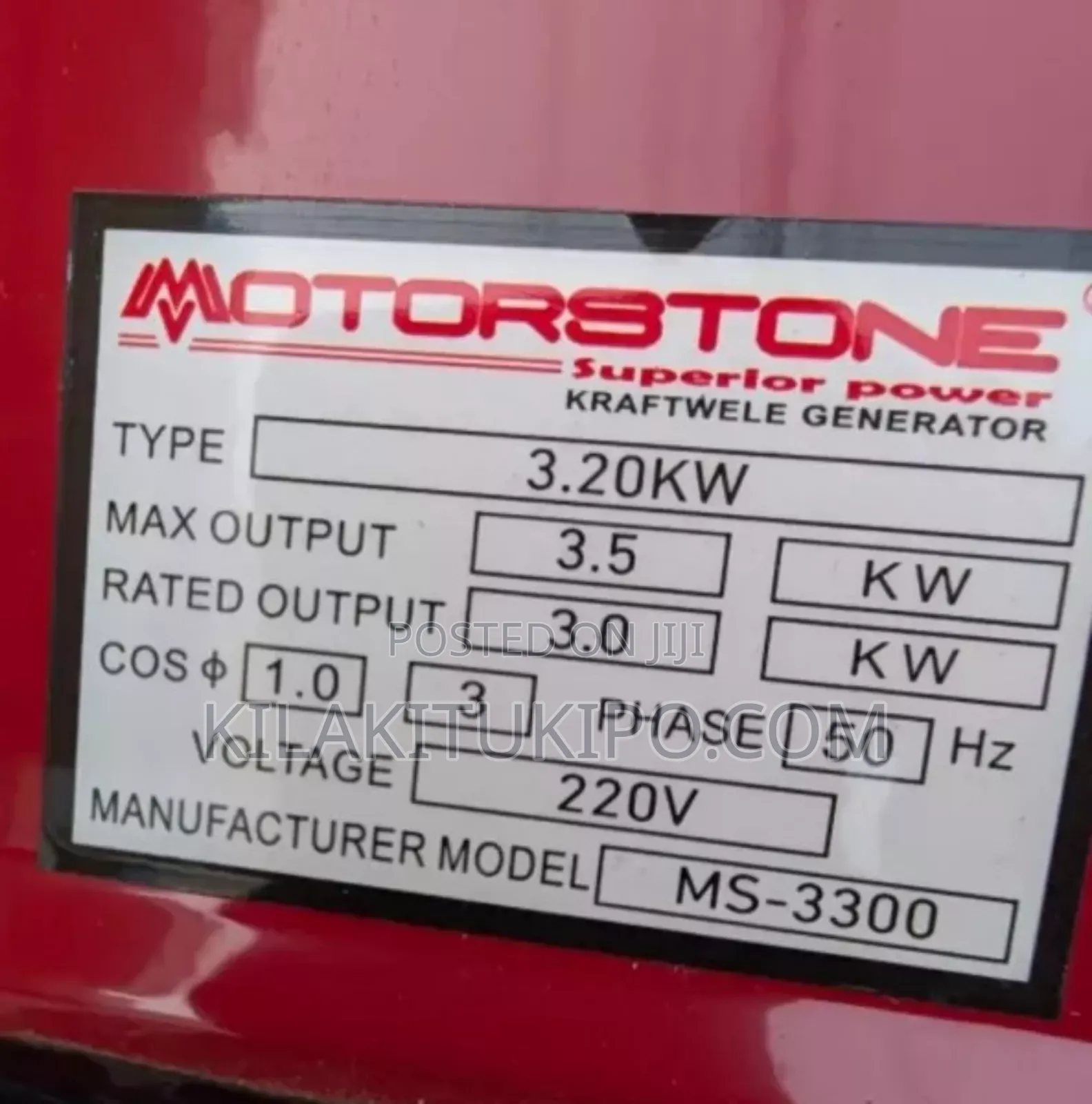3.5kw 3 1 Phase Generator Remote Start