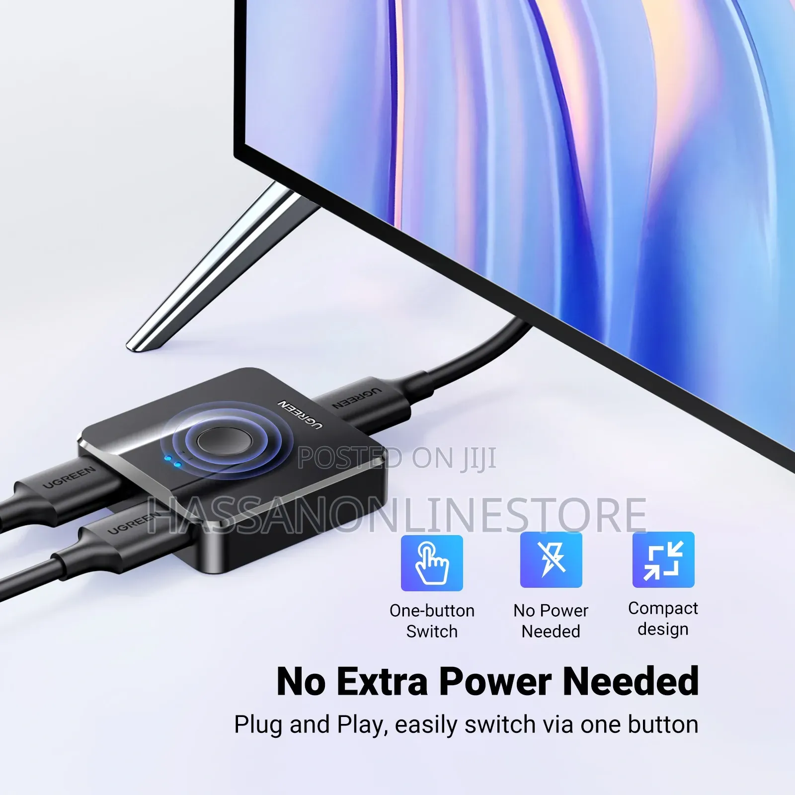 Ugreen Hdmi Switcher 2 in 1 Out at 60hz