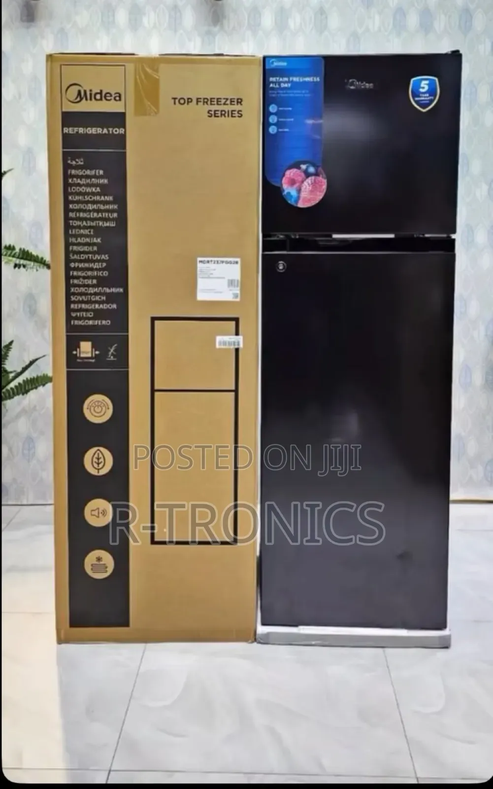 Midea 173litres Double Door Refrigerator