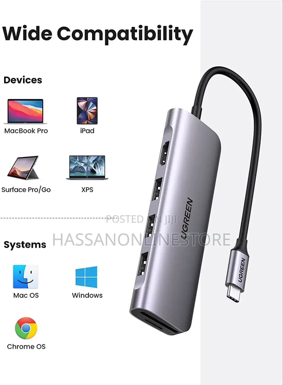 Ugreen 6-in-1 Hdmi Usb C Hub