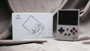 Anbernic Rg35xx Portable Retro Gaming Console White Pink Buttons