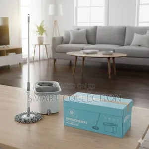 Rotary Mop and Bucket W/ Stainless Steel Rotater