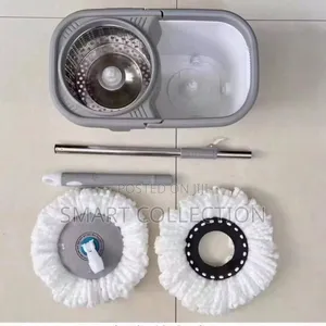 Rotary Mop and Bucket W/ Stainless Steel Rotater