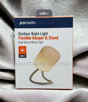 Porodo Outdoor Night Light 200lh Flexible Hanger Stand Warm White