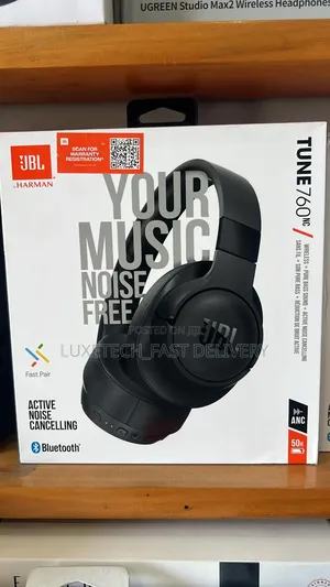 JBL Tune 760nc Wireless Over-Ear Noise-Cancelling Headphones