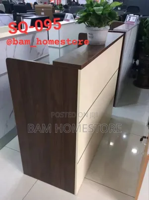 Modern Luxury Office Reception Counter Table - 120cm