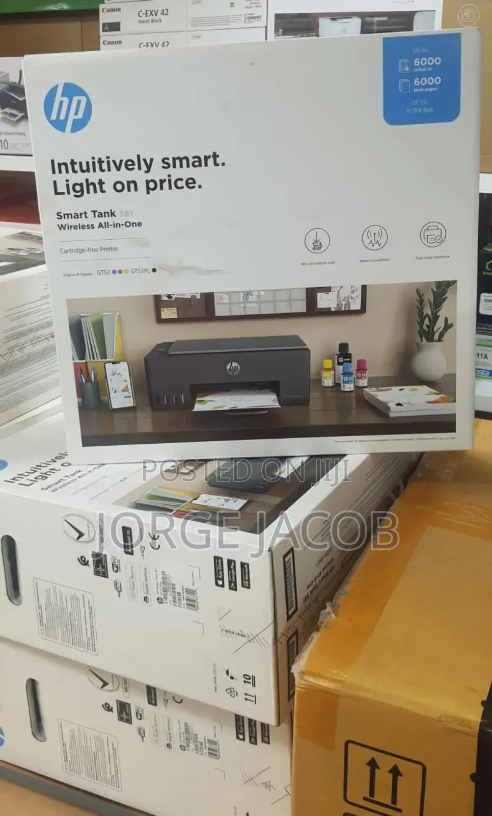Hp Smart Tank 581 Wireless All-in-One Printer.