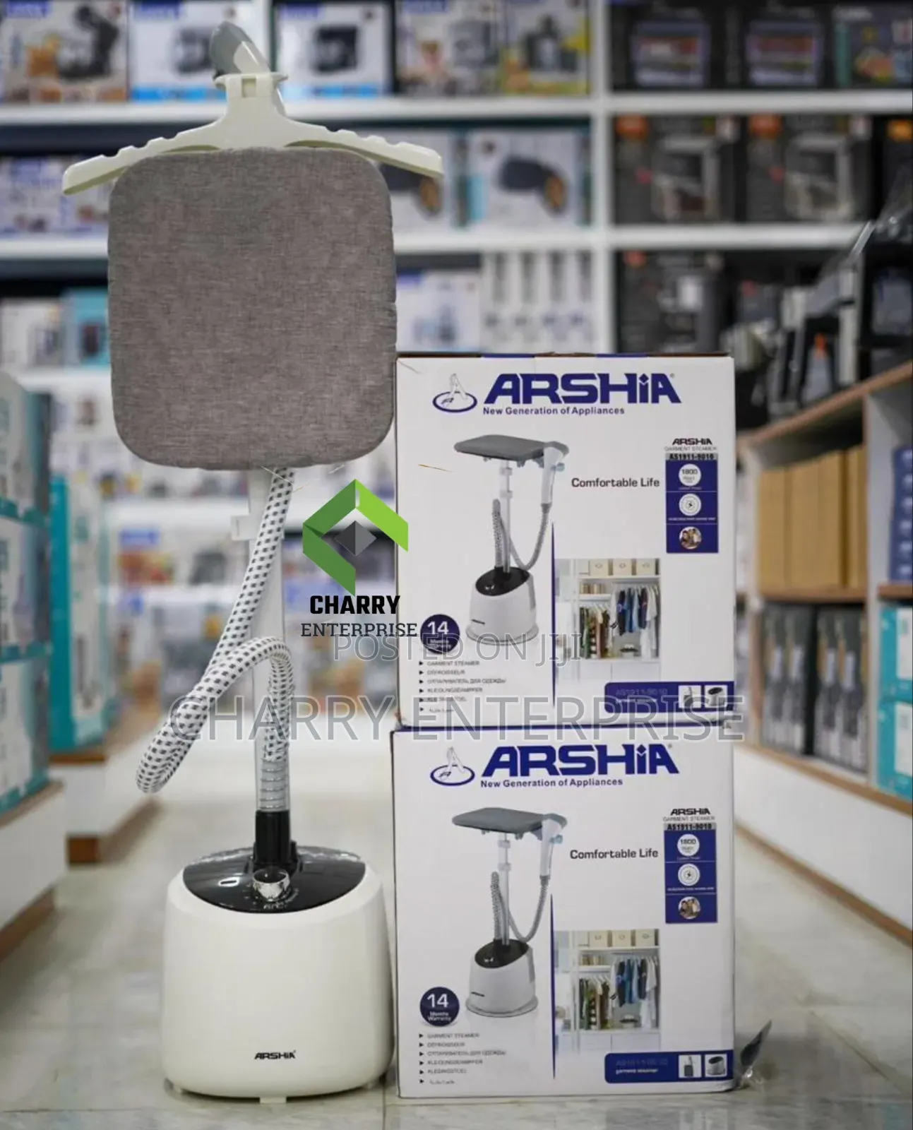 Arshia Garment Steamer Tank:- 2l Power: 1800w
Adjustable Ironing Board