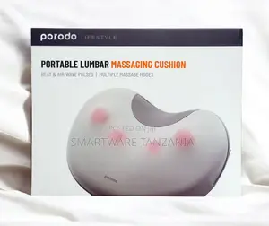 Porodo Lifestyle Portable Lumbar Massaging Cushion Heat Airwave