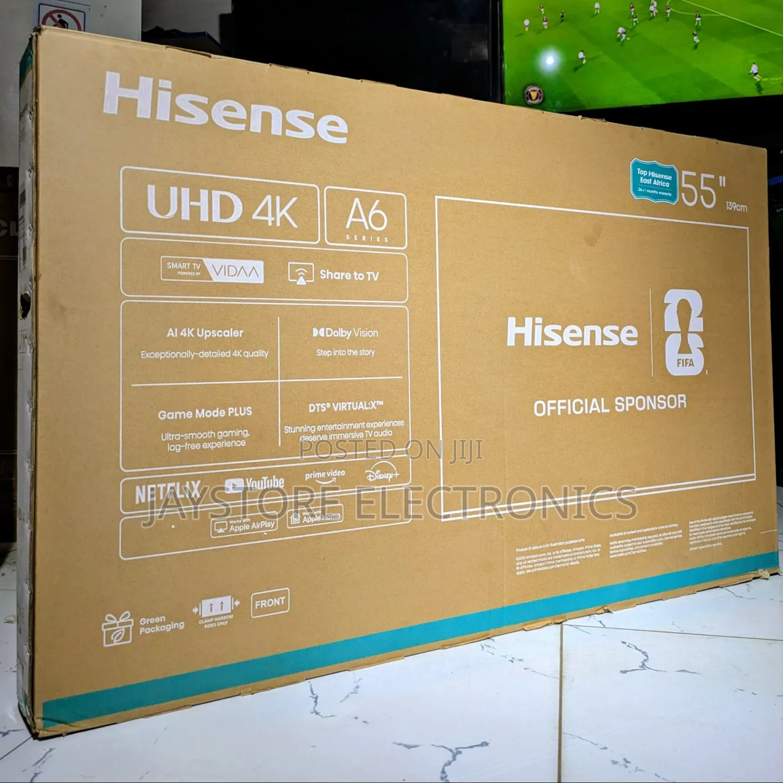 Hisense 55a6q | 55′′ Uhd Vidaa Smart Tv TSHS 920,000/-