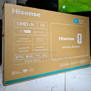 Hisense 55a6q | 55′′ Uhd Vidaa Smart Tv TSHS 920,000/-