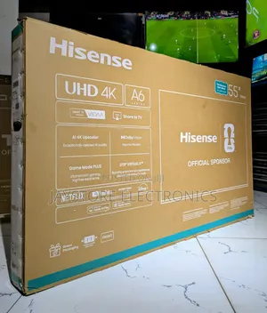 Hisense 55a6q | 55′′ Uhd Vidaa Smart Tv TSHS 920,000/-
