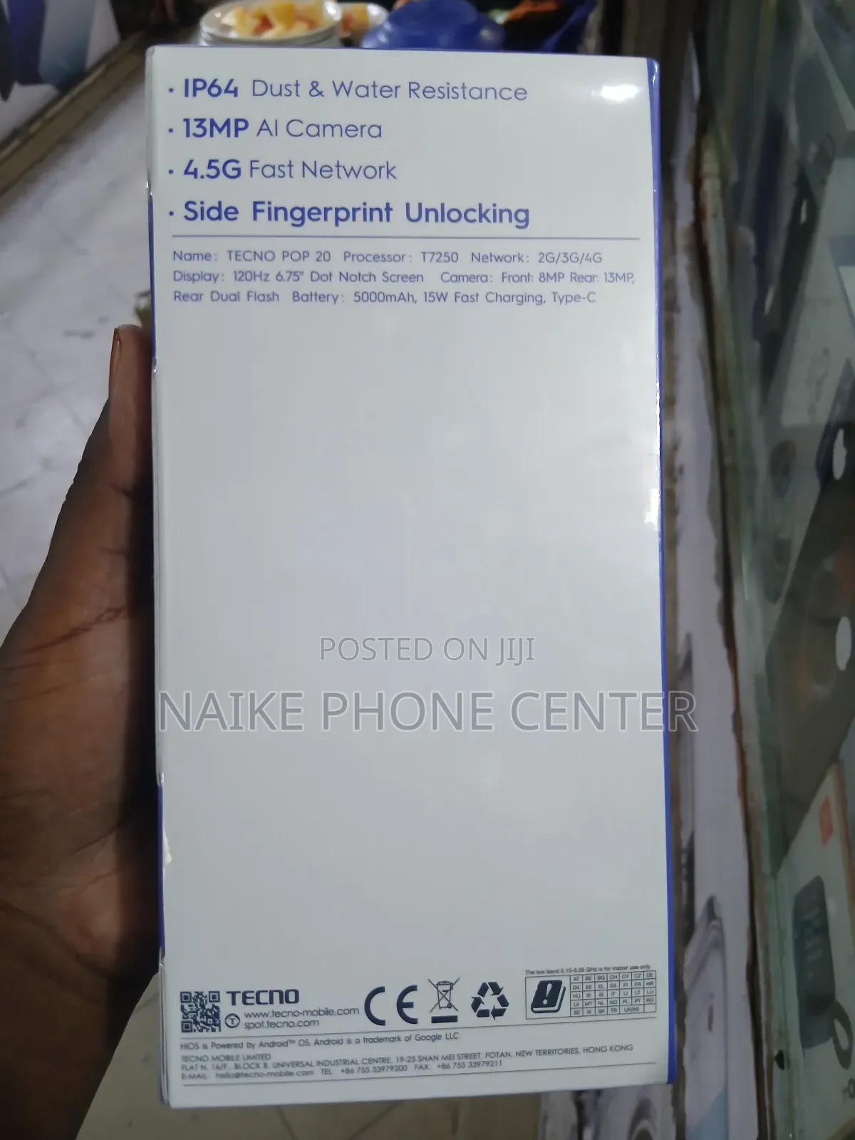 New Tecno Pop 20 128 GB Black