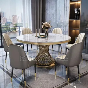 Marble Round Dining Table