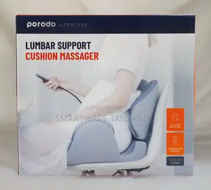 Porodo Lumbar Support Cushion Massager - Alleviates Back Strain