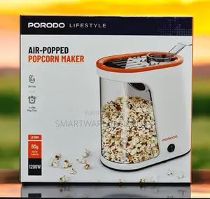 Porodo Air-Popped Popcorn Maker Lfs061 - Oil-Free, 60g, 1200w
