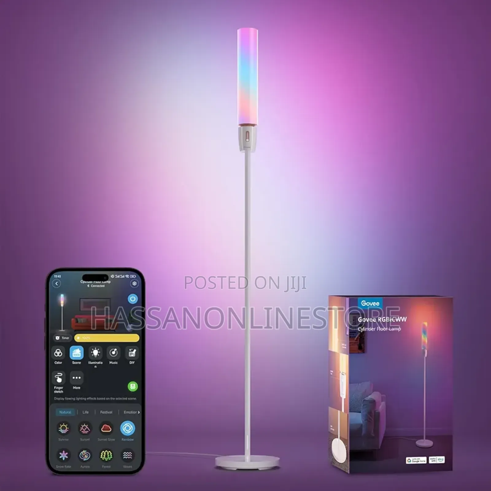 Govee Rgbicww Cylinder Floor Lamp