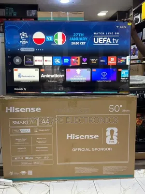 Hisense Smart TVS Available
 50" Smart Tv — TSH 680,000