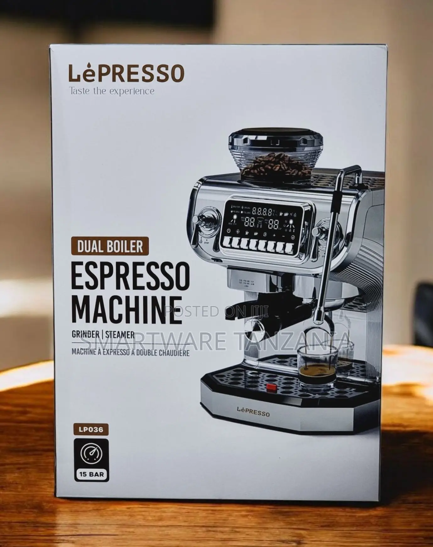 Lepresso Lp036 Dual Boiler Espresso Machine - 15 Bar, Grinder