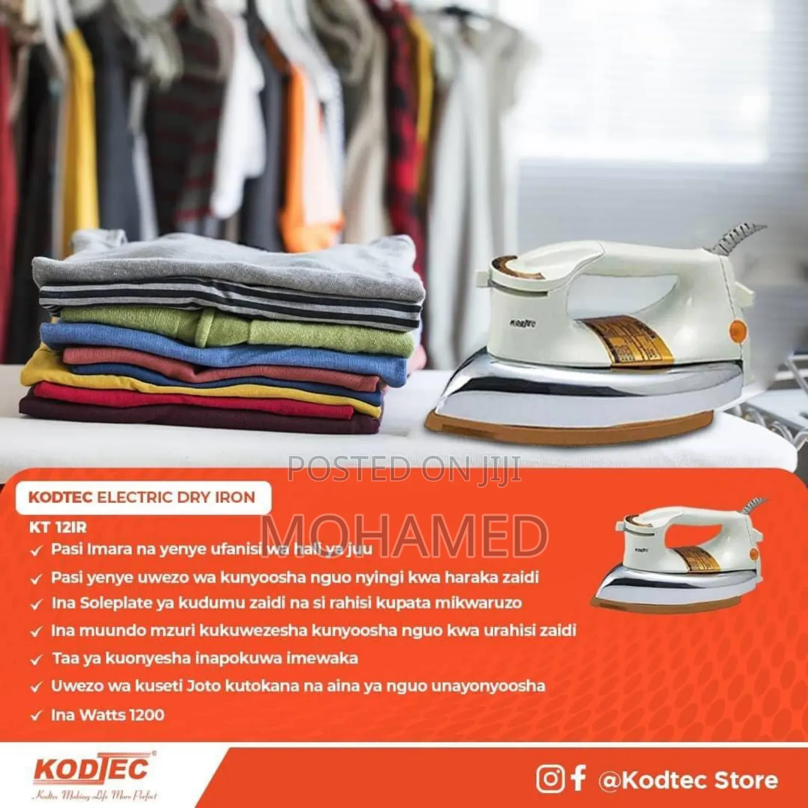 Kodtec Electric Dry Iron