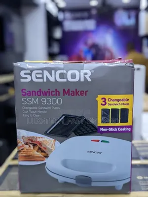 Sencor 3-in-1 Sandwich Maker, Grill, and Waffle Maker